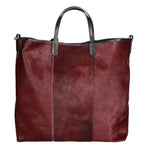 Borsa a mano da donna Vera pelle MYB-8053-FW-BORGOGNA My Best Bag