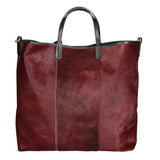 Borsa a mano da donna Vera pelle MYB-8053-FW-BORGOGNA My Best Bag