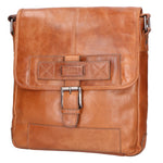 Borsa a tracolla unisex vera pelle 100% pelle SN5861547-TAN Santini Firenze