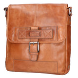 Borsa a tracolla unisex vera pelle 100% pelle SN5861547-TAN Santini Firenze