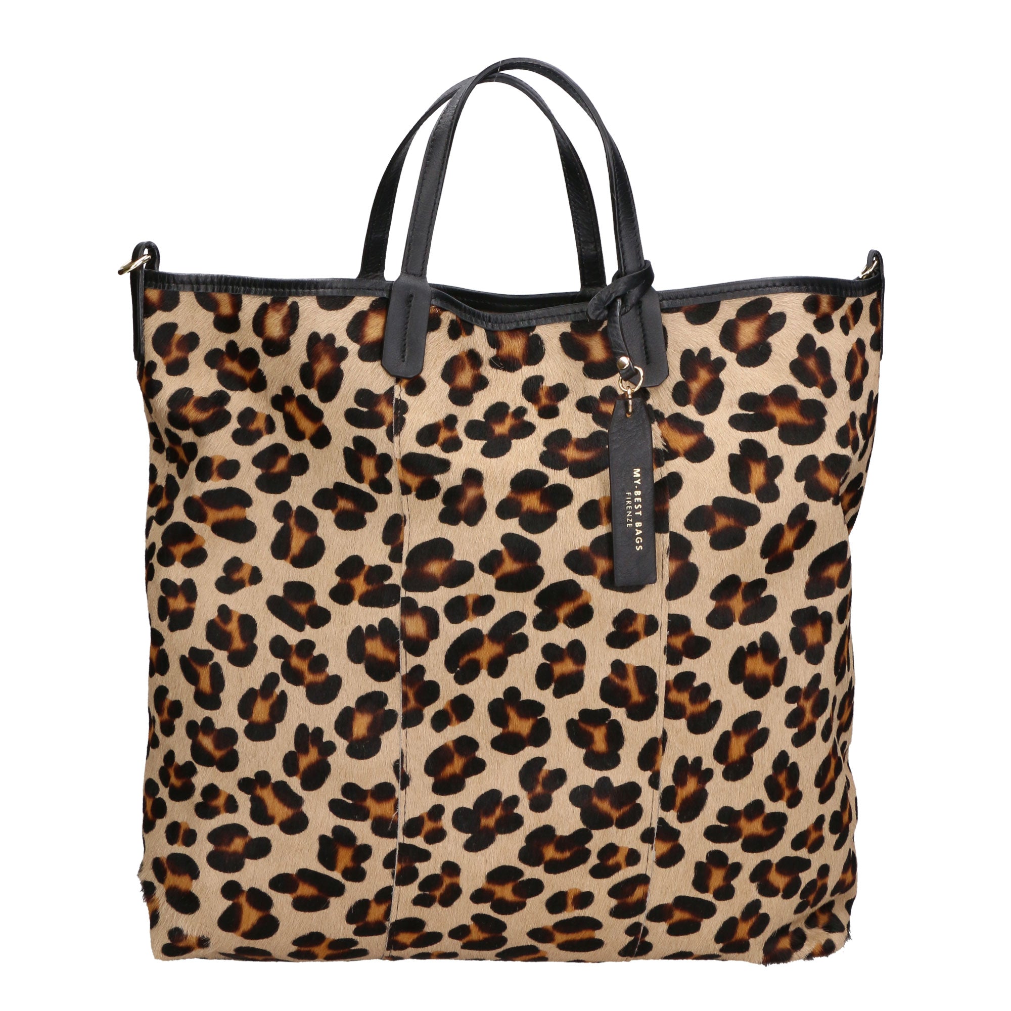 Borsa a mano da donna Vera pelle MYB-6037-FW-LEO GRANDE My Best Bag