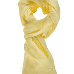 Sefora L1013-GIALLO Foulard unisex in cotone e seta Gave Lux