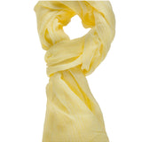 Sefora L1013-GIALLO Foulard unisex in cotone e seta Gave Lux