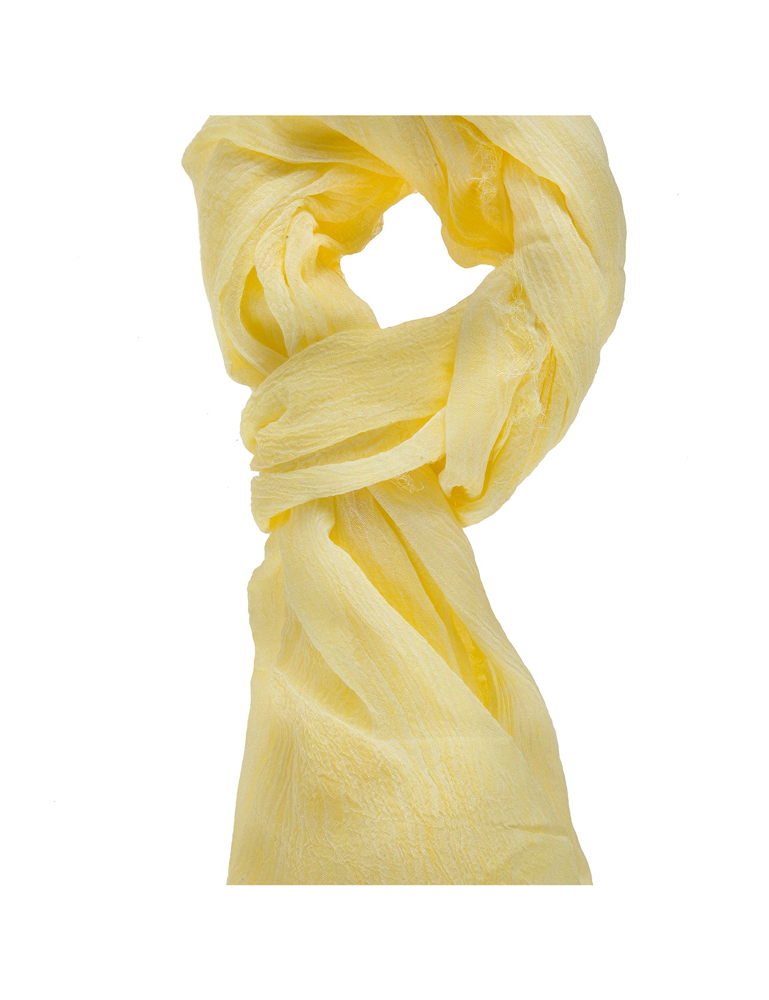 Sefora L1013-GIALLO Foulard unisex in cotone e seta Gave Lux