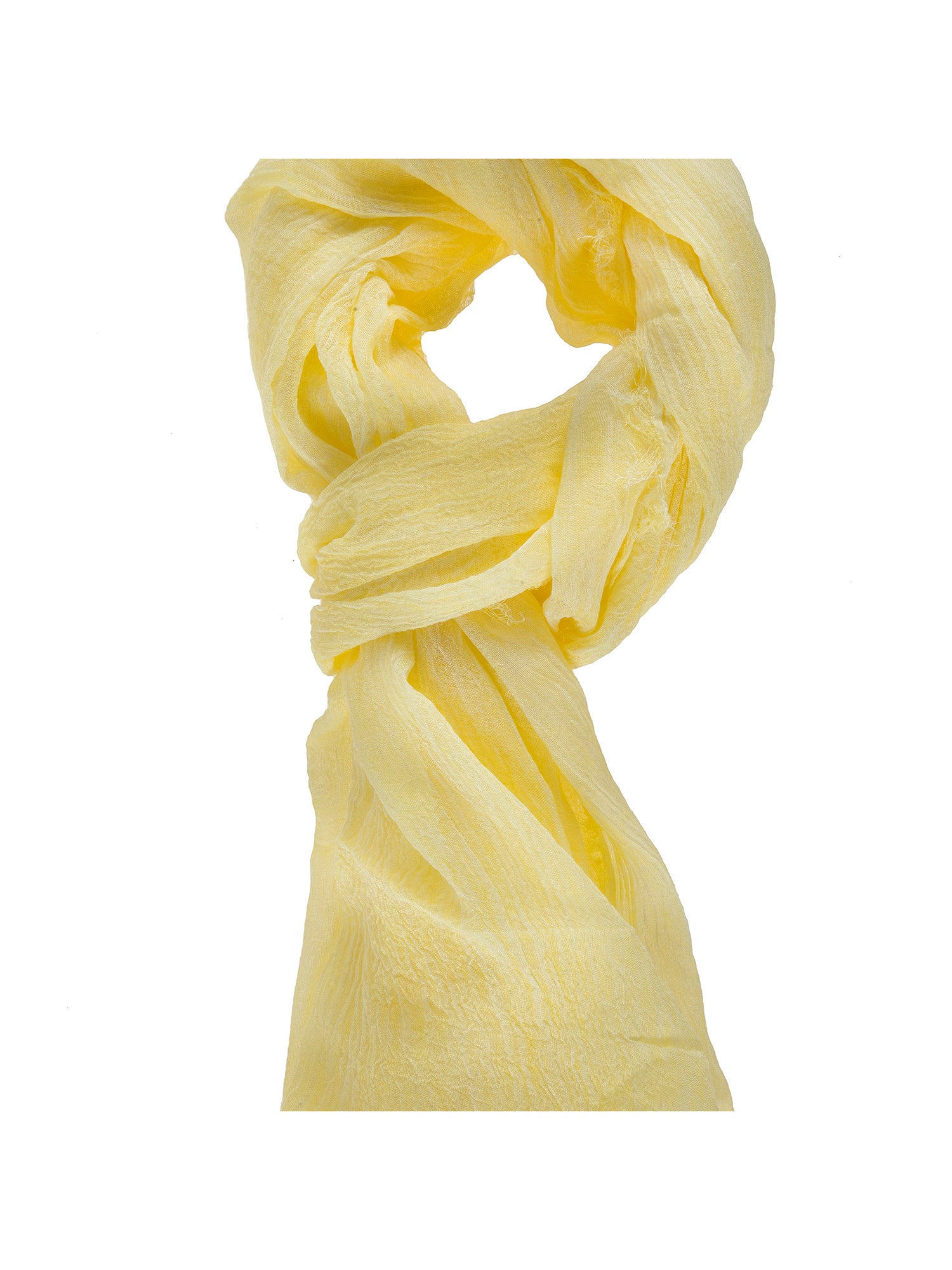 Sefora L1013-GIALLO Foulard unisex in cotone e seta Gave Lux
