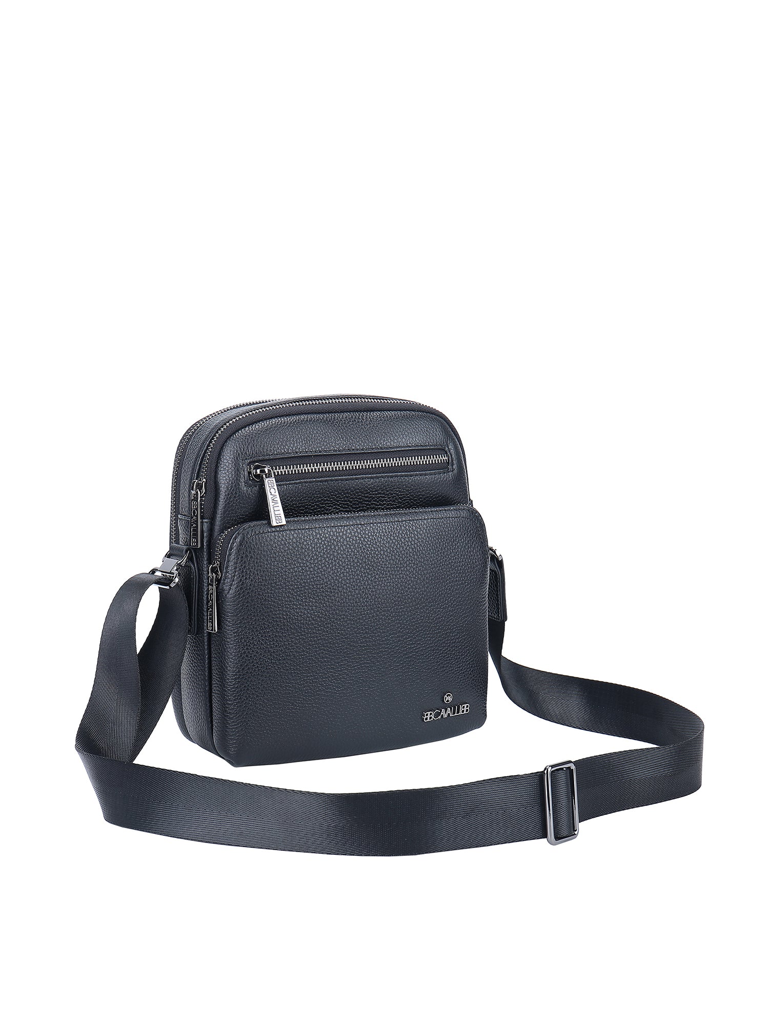 Borsa a tracolla uomo vera pelle Casual BC1485-BLACK B Cavalli