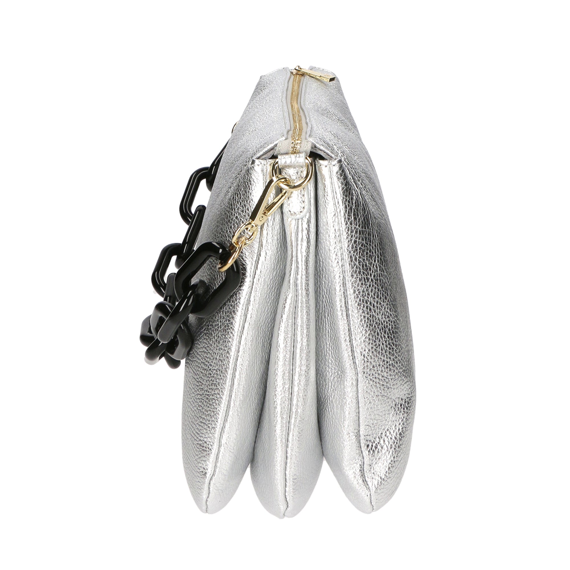 Borsa a tracolla da donna Vera pelle MYB-8019-FW-ARGENTO My Best Bag