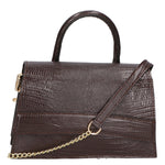 Ariel Borsa a mano da donna Vera pelle 05458-LU23 T.MORO DARK BROWN Gave Lux
