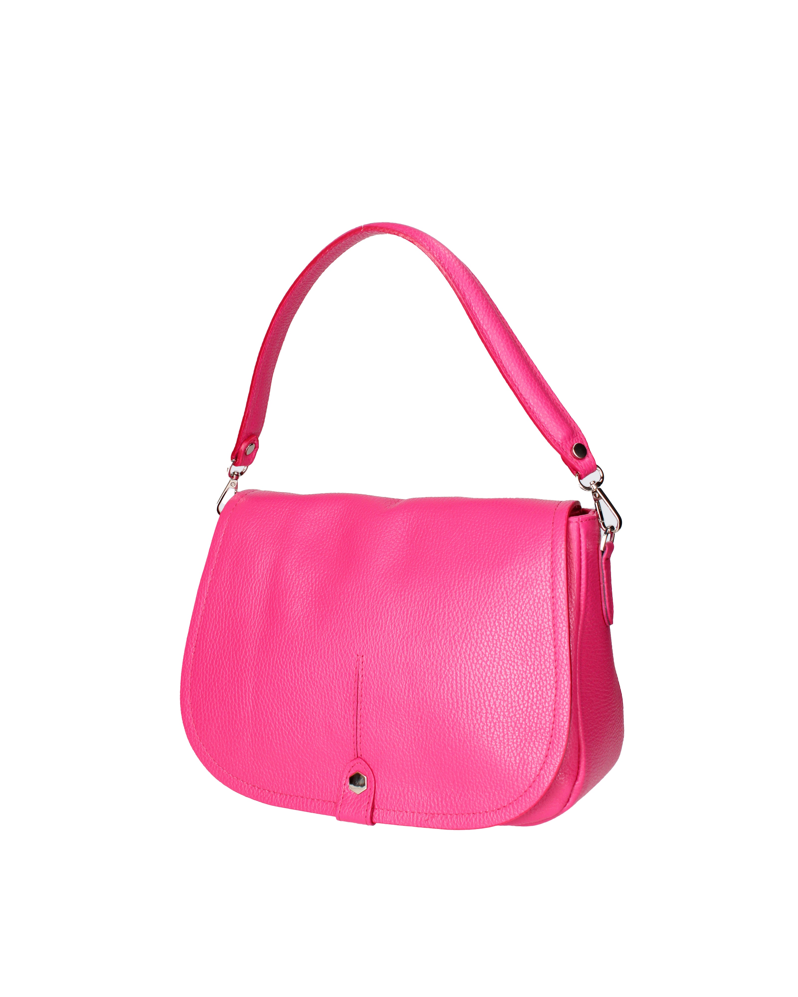 Sabina Borsa a spalla da donna Vera pelle 07139-D02 FUXIA Viola Castellani