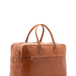 Borsa da viaggio unisex vera pelle 100% cotone 4562-MIELE Alessia Firenze