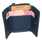 Portafoglio da uomo in vera pelle RFID HILB-5037-BLU Hill Burry