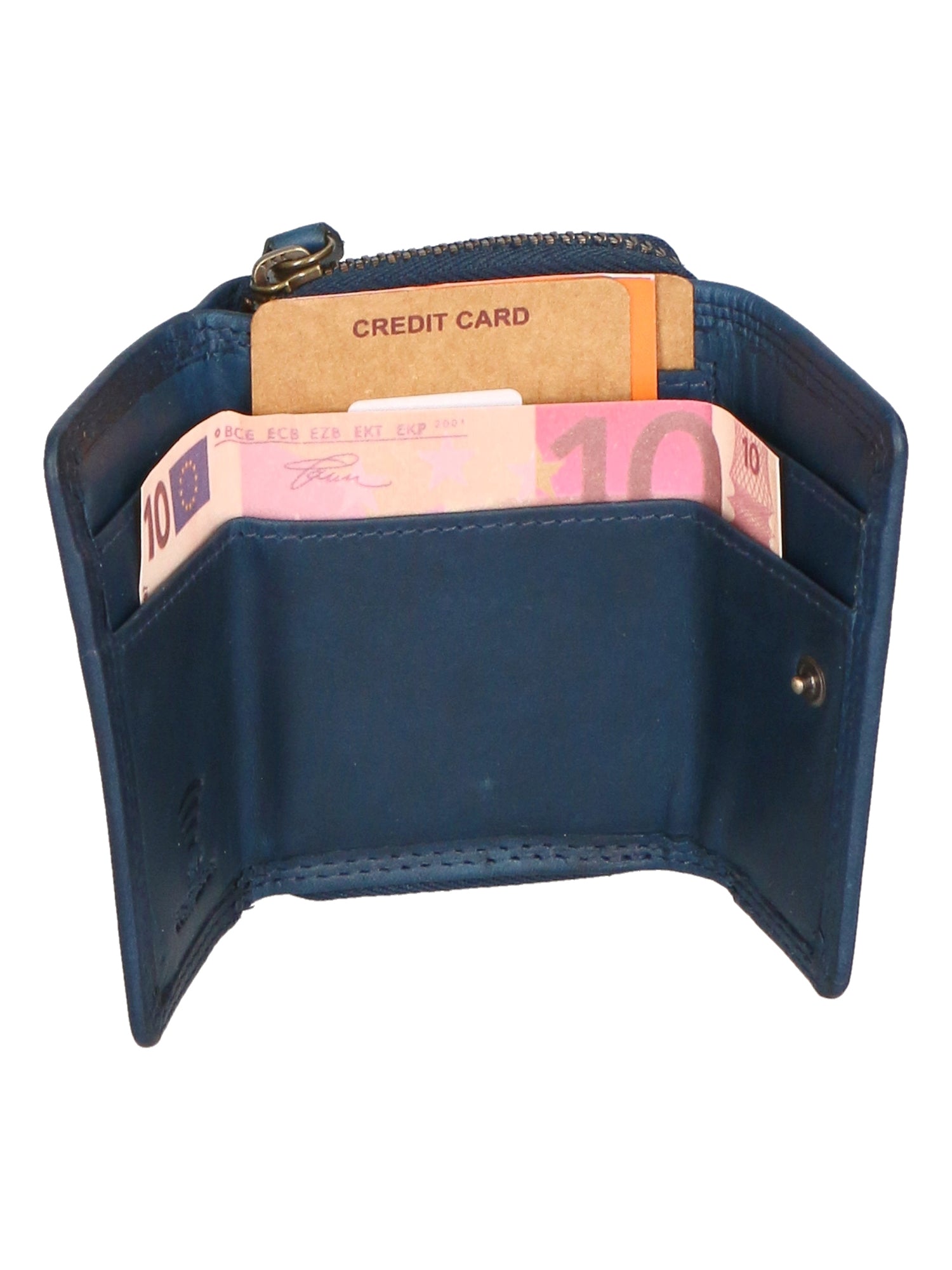 Portafoglio da uomo in vera pelle RFID HILB-5037-BLU Hill Burry