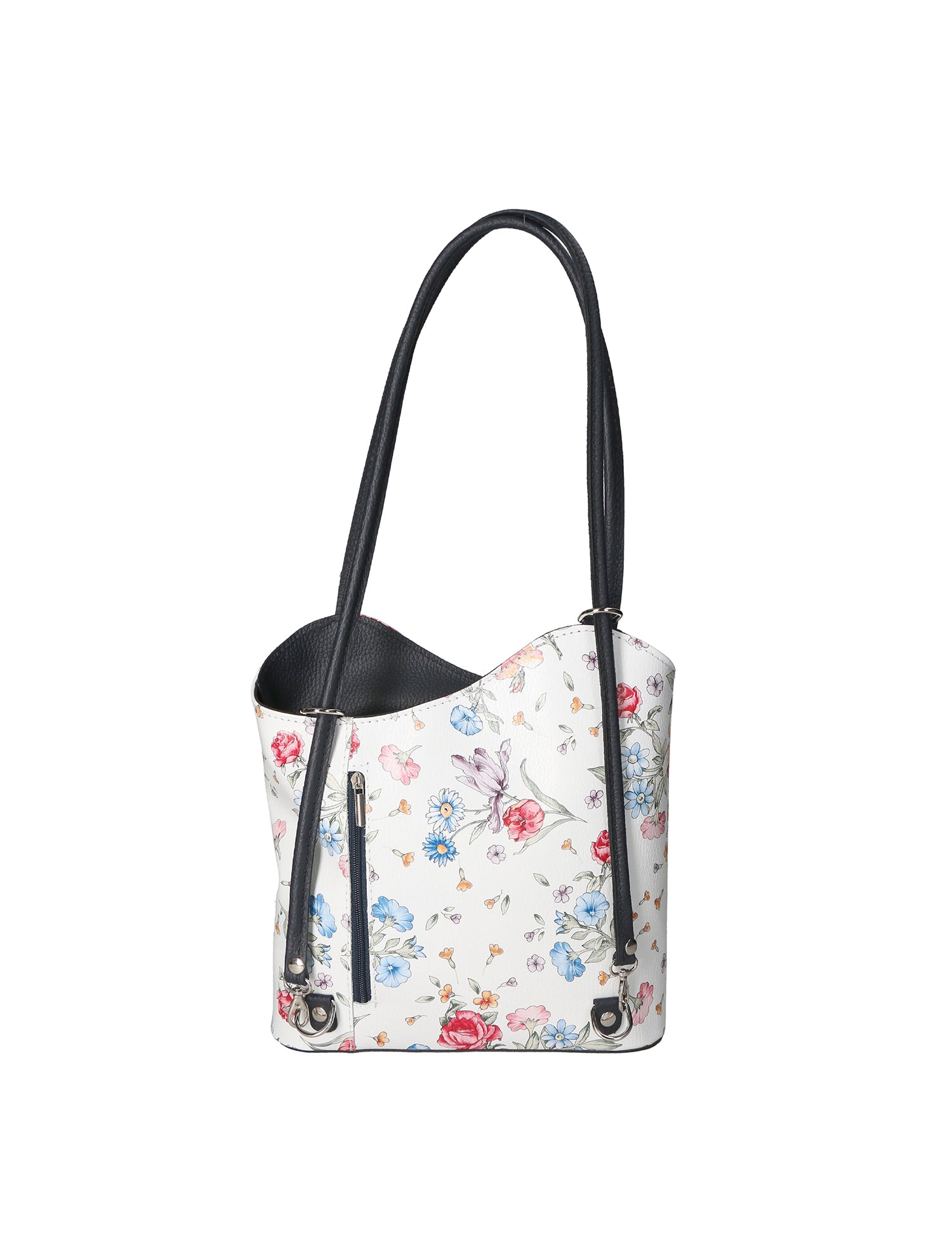 Elsa Borsa a spalla da donna Vera pelle 80056-D26 BLU SCURO DARK BLUE Gave Lux