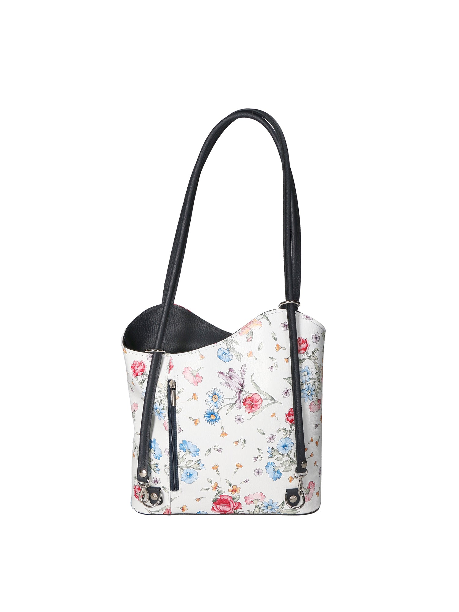 Elsa Borsa a spalla da donna Vera pelle 80056-D26 BLU SCURO DARK BLUE Gave Lux