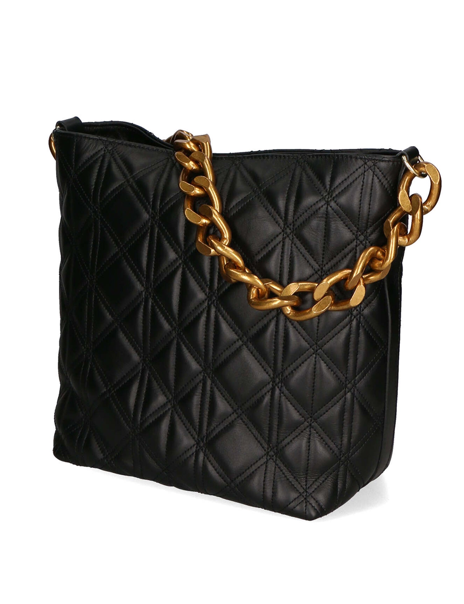 Adra Borsa a spalla da donna Vera pelle 04538-NERO BLACK Gave Lux