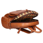 SN5862447-TAN Zaino unisex in vera pelle Made in Italy Santini Firenze