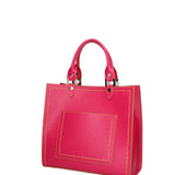 Borsa a mano da donna 100% vera pelle 07262-P 628 FUXIA Roberta Rossi