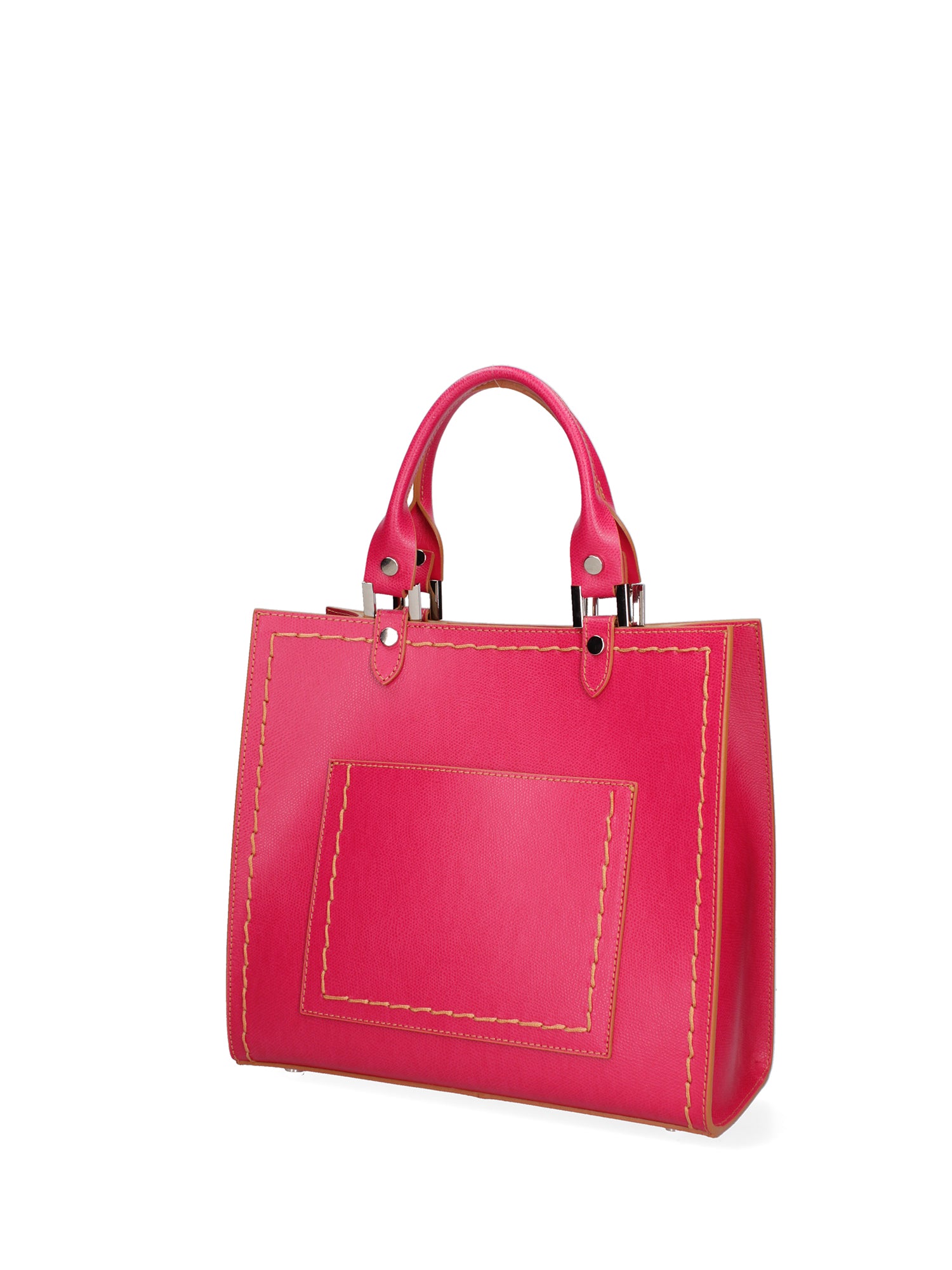 Borsa a mano da donna 100% vera pelle 07262-P 628 FUXIA Roberta Rossi