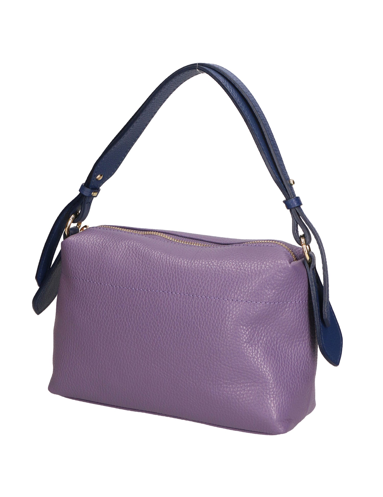 Vivienne Borsa a spalla da donna Vera pelle 06674-D87 VIOLET + D24 BLU Gave Lux