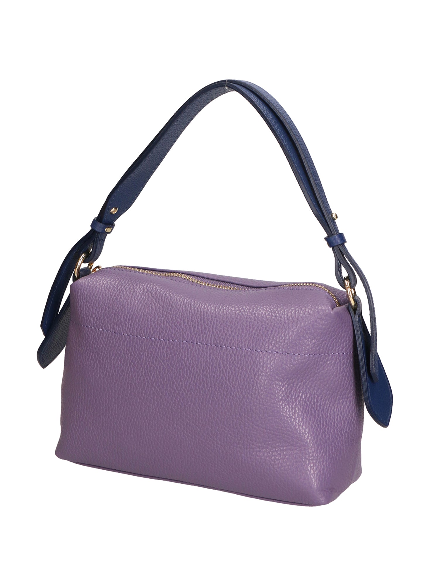 Vivienne Borsa a spalla da donna Vera pelle 06674-D87 VIOLET + D24 BLU Gave Lux