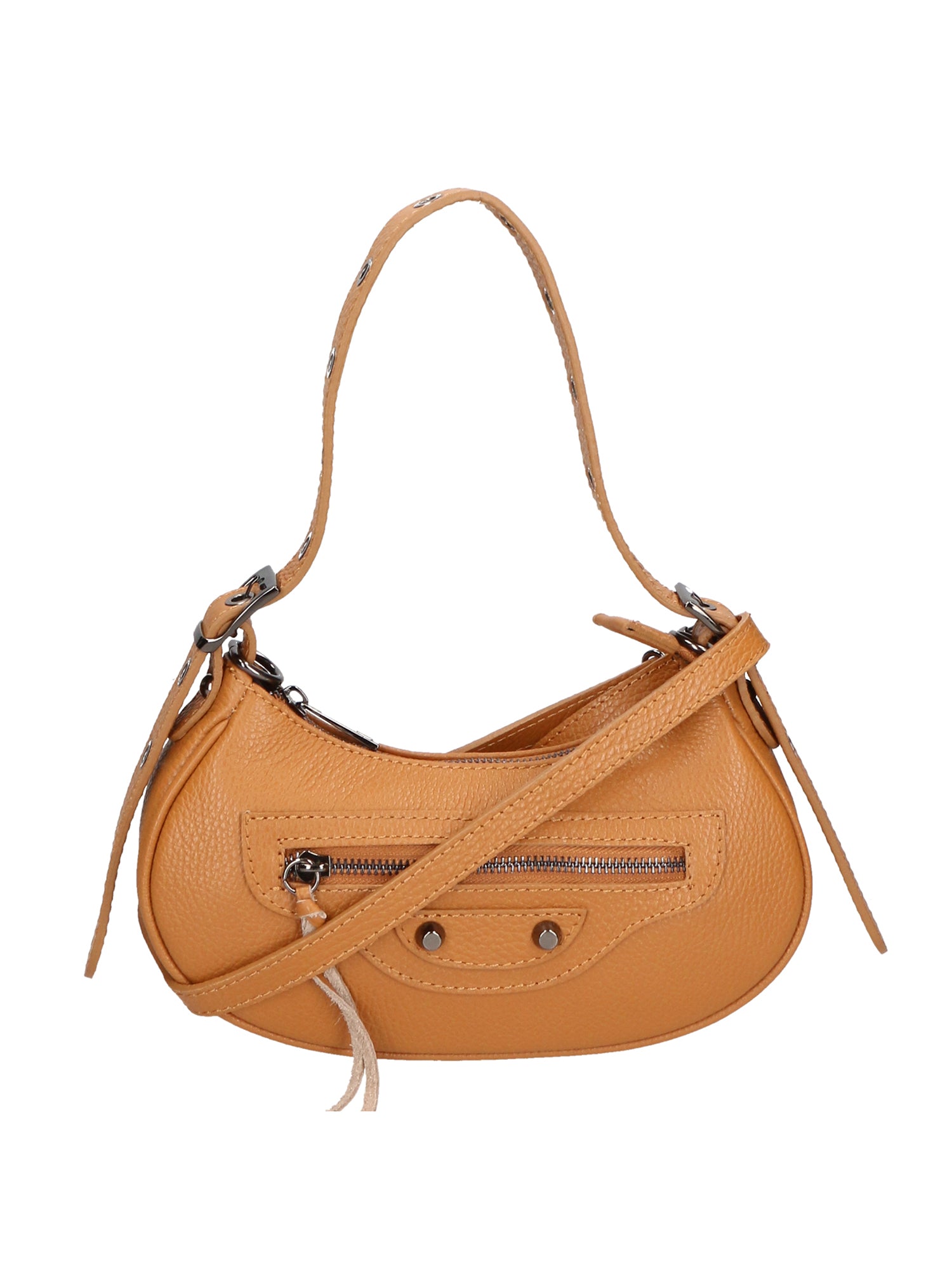 Galatea Borsa a spalla da donna Vera pelle 05708-D44 CUOIO COGNAC Gave Lux