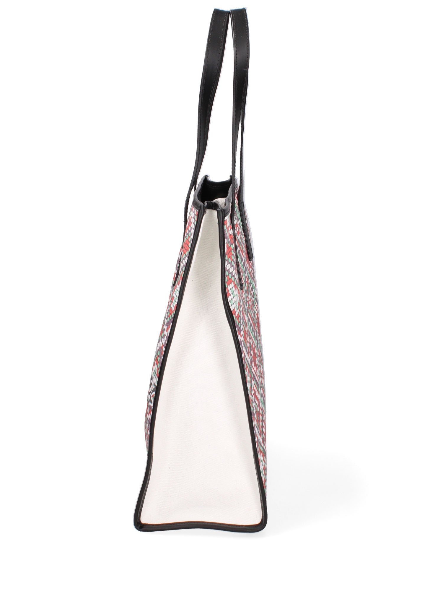 Mirabilia Borsa a mano donna Tela + Vera Pelle 5370-6-NERO Gave Lux