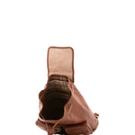 Zaino in vera pelle unisex Made in Italy 4030-MARRONE Alessia Firenze