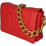 Aurélia Borsa a spalla da donna Vera pelle 04542-S58 ROSSO FUOCO Gave Lux