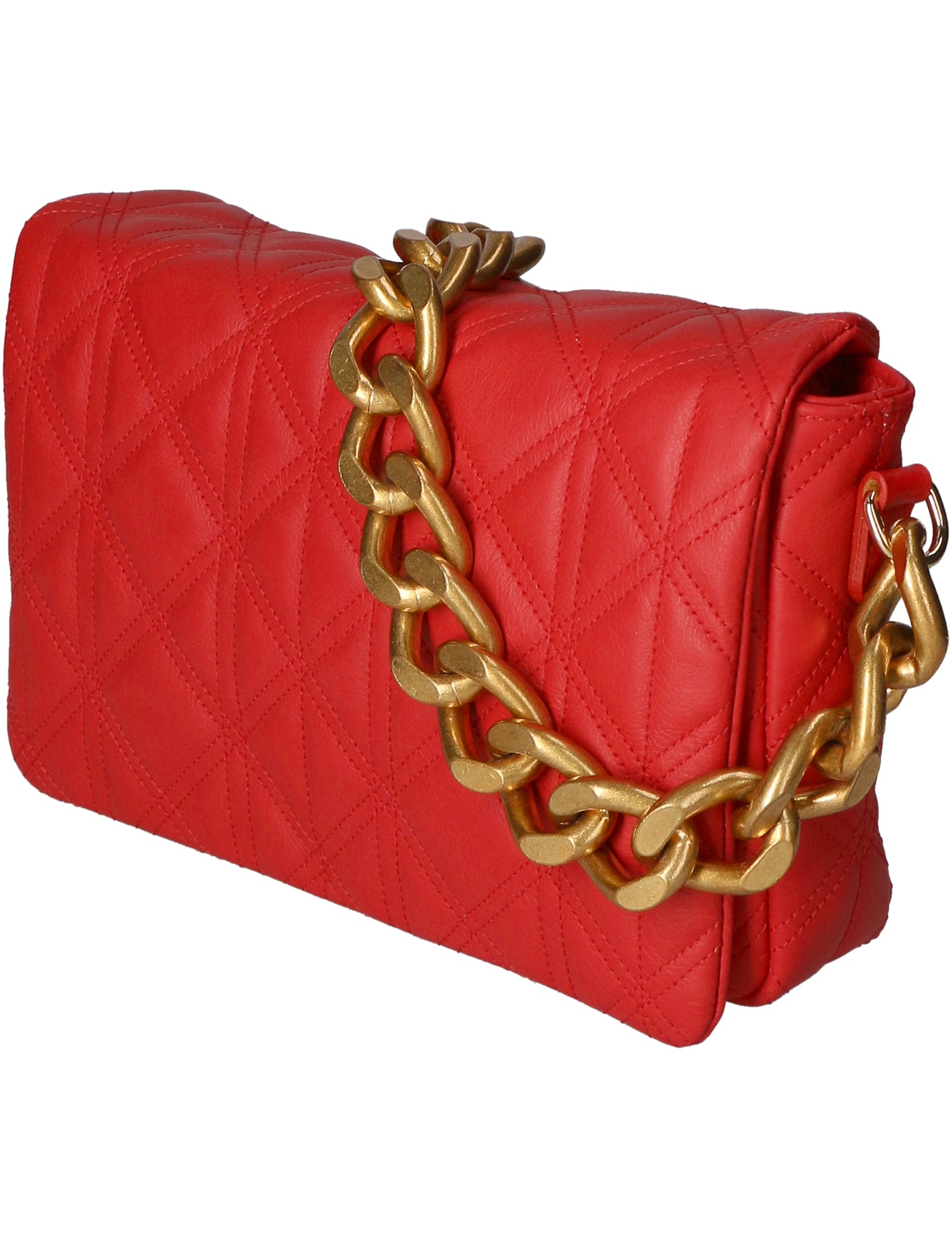 Aurélia Borsa a spalla da donna Vera pelle 04542-S58 ROSSO FUOCO Gave Lux