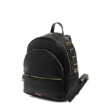 Zaino da donna in poliuretano Vegan LISA-MACRO-BLACK-BRUSH GOLD Marc Ellis