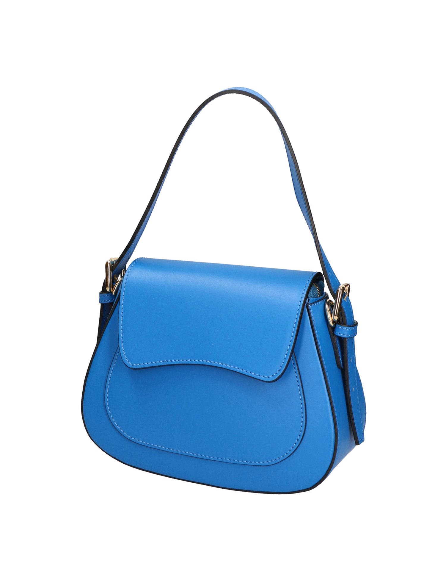 Giulia Borsa a spalla da donna Vera pelle 05958-L222 BLU ASTER Gave Lux