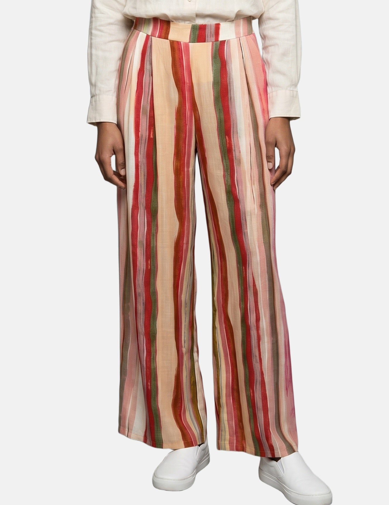 Pantaloni in Viscosa Fucsia