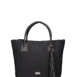 Borsa a mano da donna 100% vera pelle JR-W-1120-TP-BLACK + SILVER John Richmond