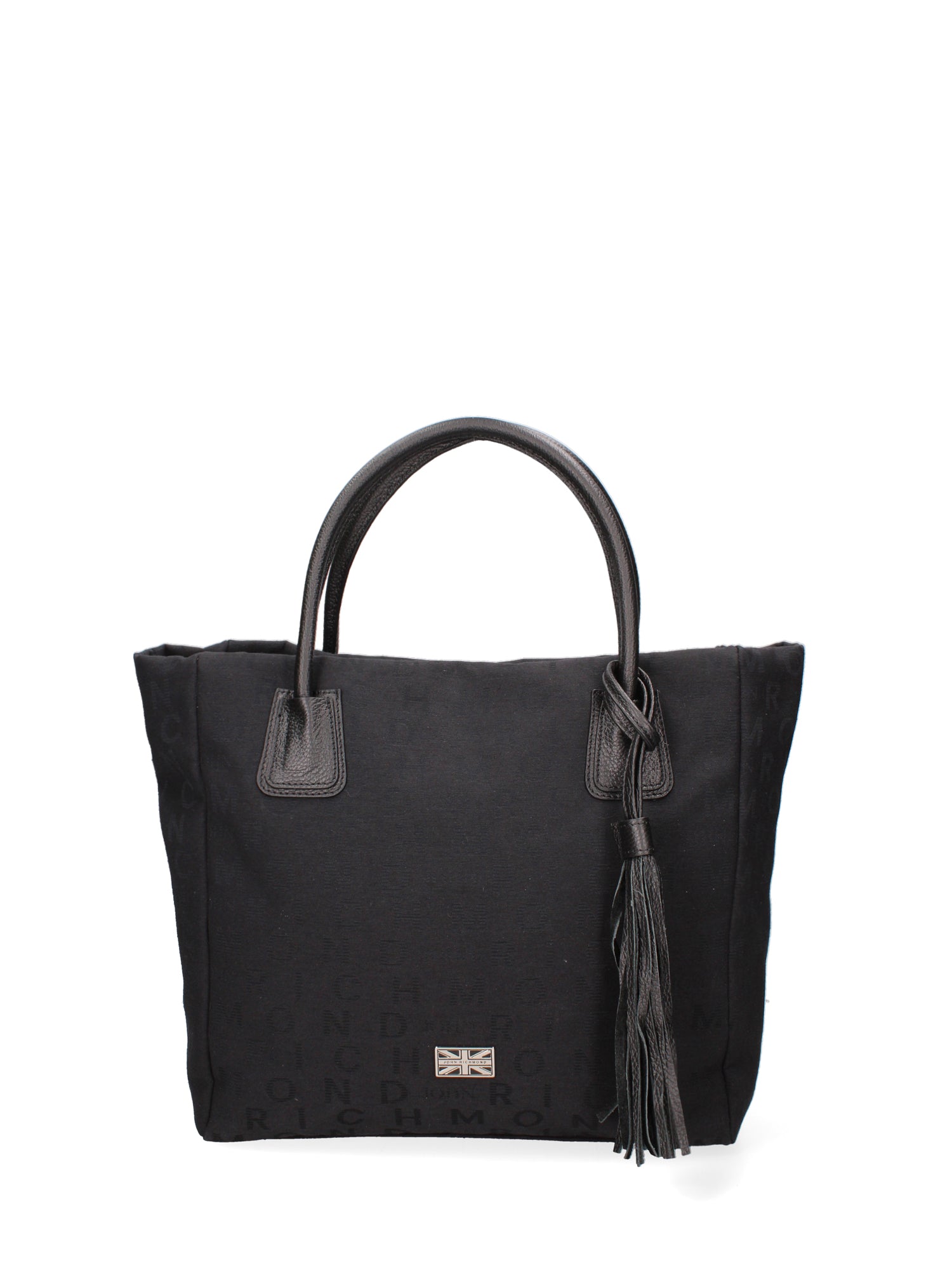 Borsa a mano da donna 100% vera pelle JR-W-1120-TP-BLACK + SILVER John Richmond