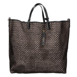 Borsa a mano da donna Paglia e pelle MYB-7027-SS-NERO My Best Bag