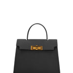 Borsa a Mano in Vera Pelle Nero