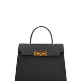 Borsa a Mano in Vera Pelle Nero