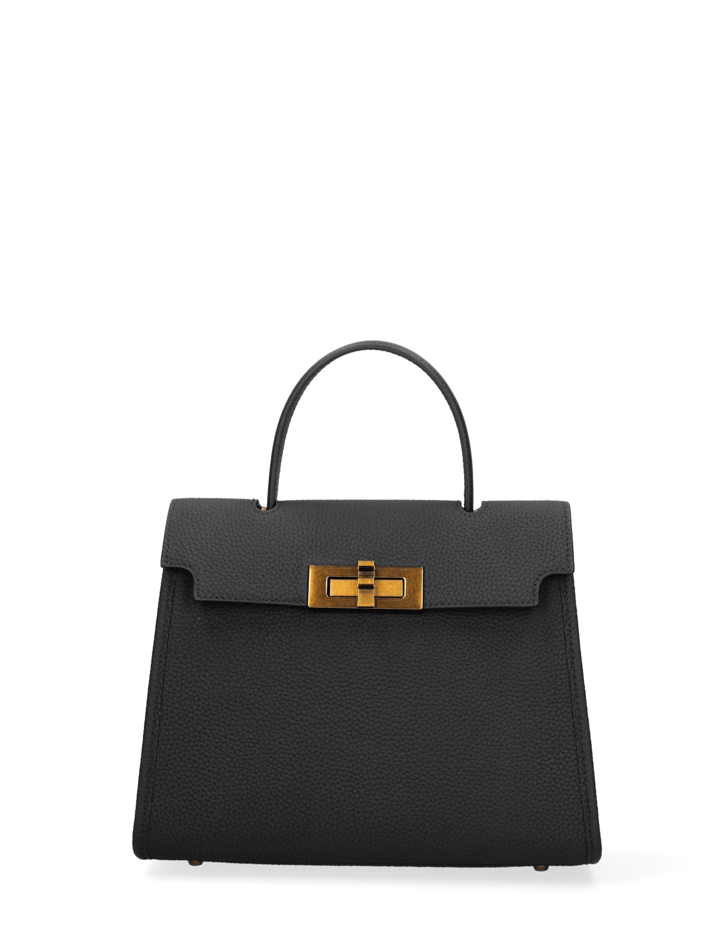 Borsa a Mano in Vera Pelle Nero