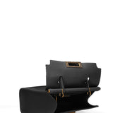 Borsa a Mano in Vera Pelle Nero