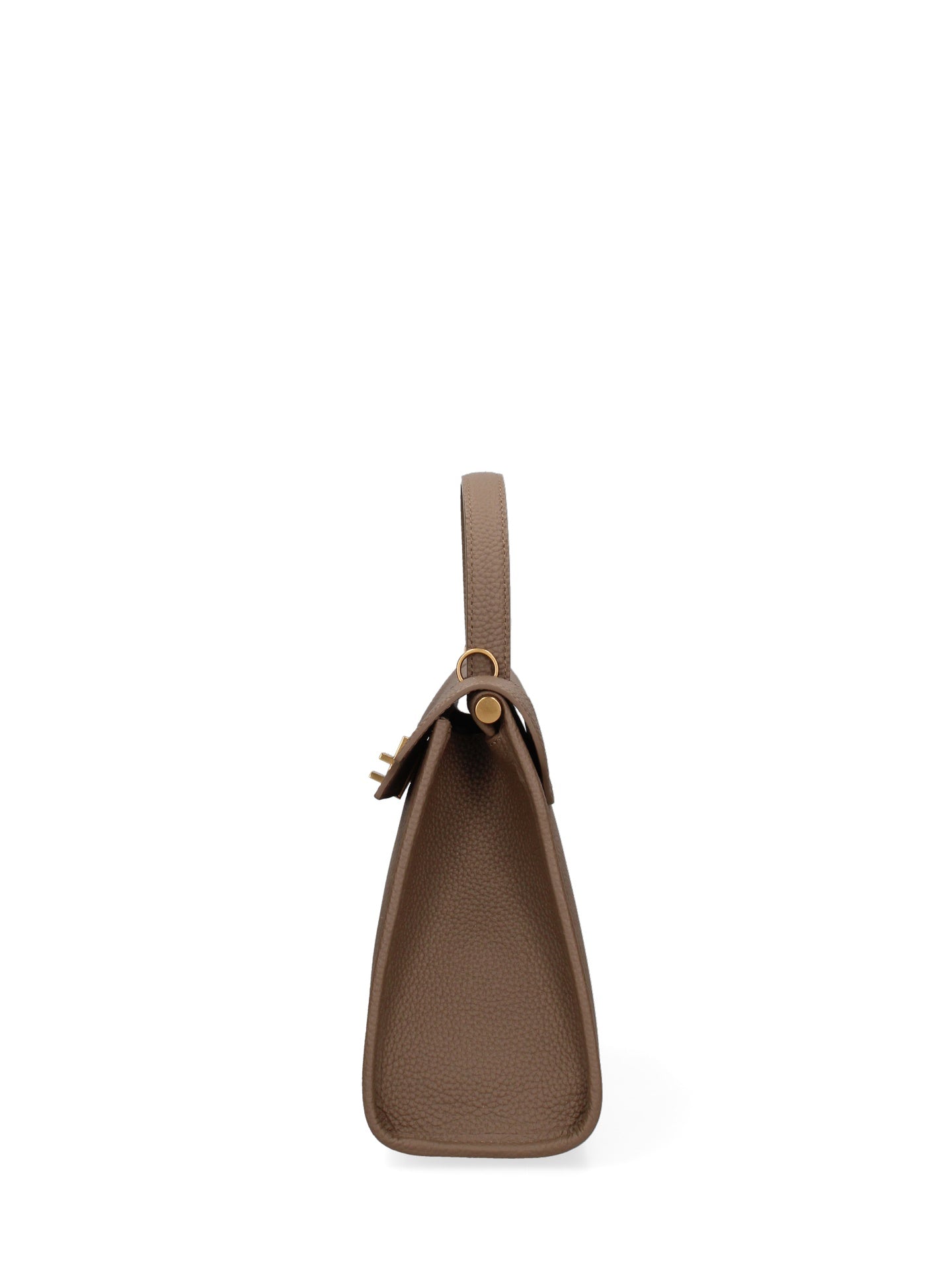 Borsa a Mano in Vera Pelle Beige Scuro