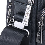 Borsa a tracolla da uomo in vera pelle Casual BC1484-BLACK B Cavalli