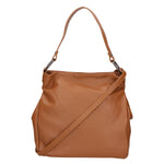 Bea Borsa a spalla da donna 100% pelle 05710-D17 CUOIO SCURO DARK COGNAC Gave Lux