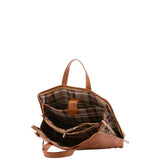 Borsa a mano unisex in vera pelle 100% cotone 4453-MIELE Alessia Firenze