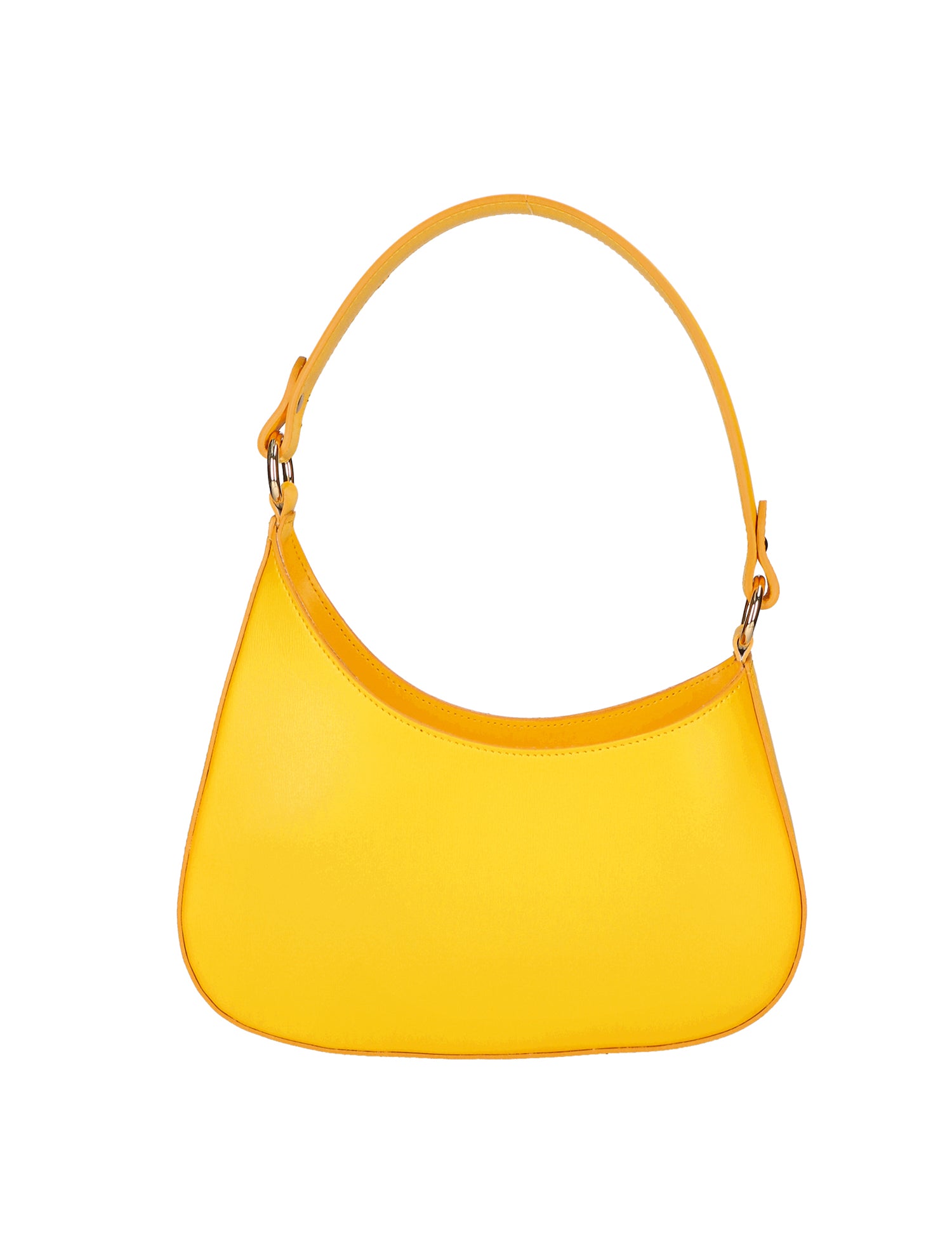 Amelie Borsa a spalla da donna 100% pelle 05254-GIALLO B04 Gave Lux