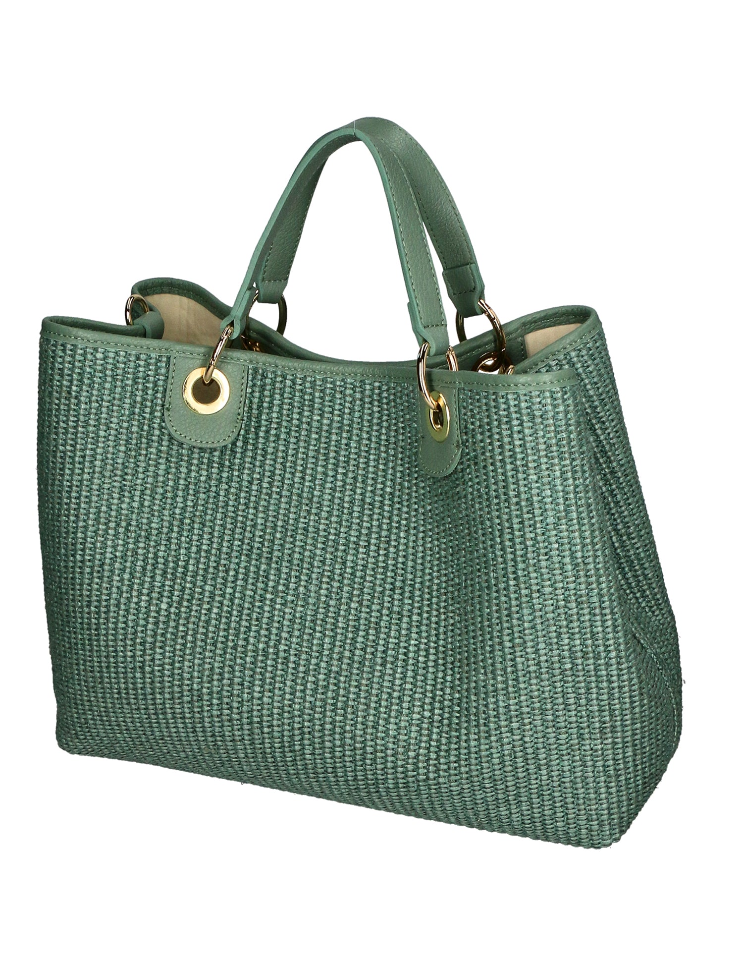 Borsa a mano da donna Paglia & Pelle MYB-05168-SS-331+D96 MENTA My Best Bag