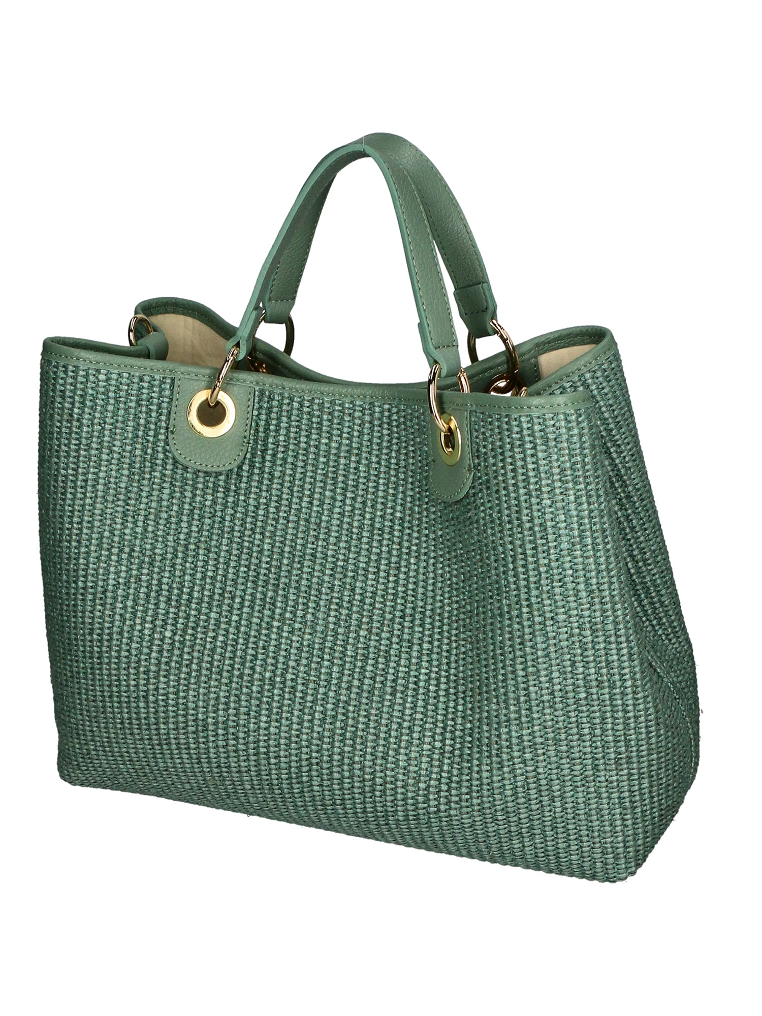Borsa a mano da donna Paglia & Pelle MYB-05168-SS-331+D96 MENTA My Best Bag