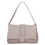 Jasmine Borsa a spalla da donna Vera pelle 06496-S77 GRIGIO PERLA Gave Lux