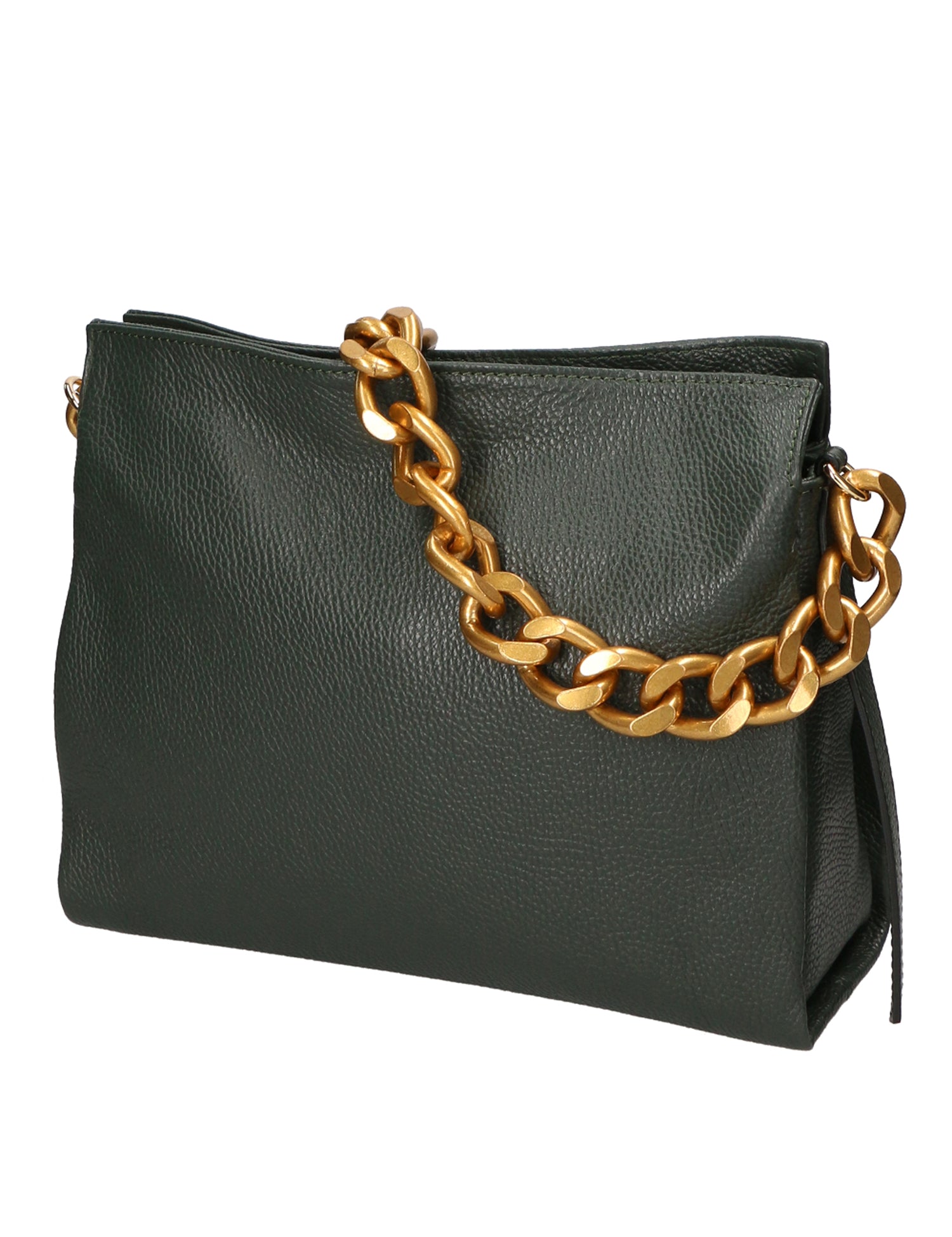 Annalou Borsa a spalla da donna Vera pelle 05417-D14 VERDE SCURO Gave Lux