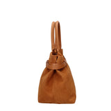 Borsa a Mano in Vera Pelle Cognac