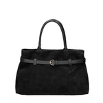 Borsa a Mano in Vera Pelle Nero